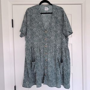 SOLD. Princess Polly Forrest Green Floral Dress